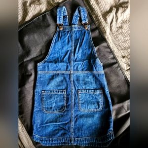 Like New Gapkids Overall Jean Mini Dress. Size 10/11